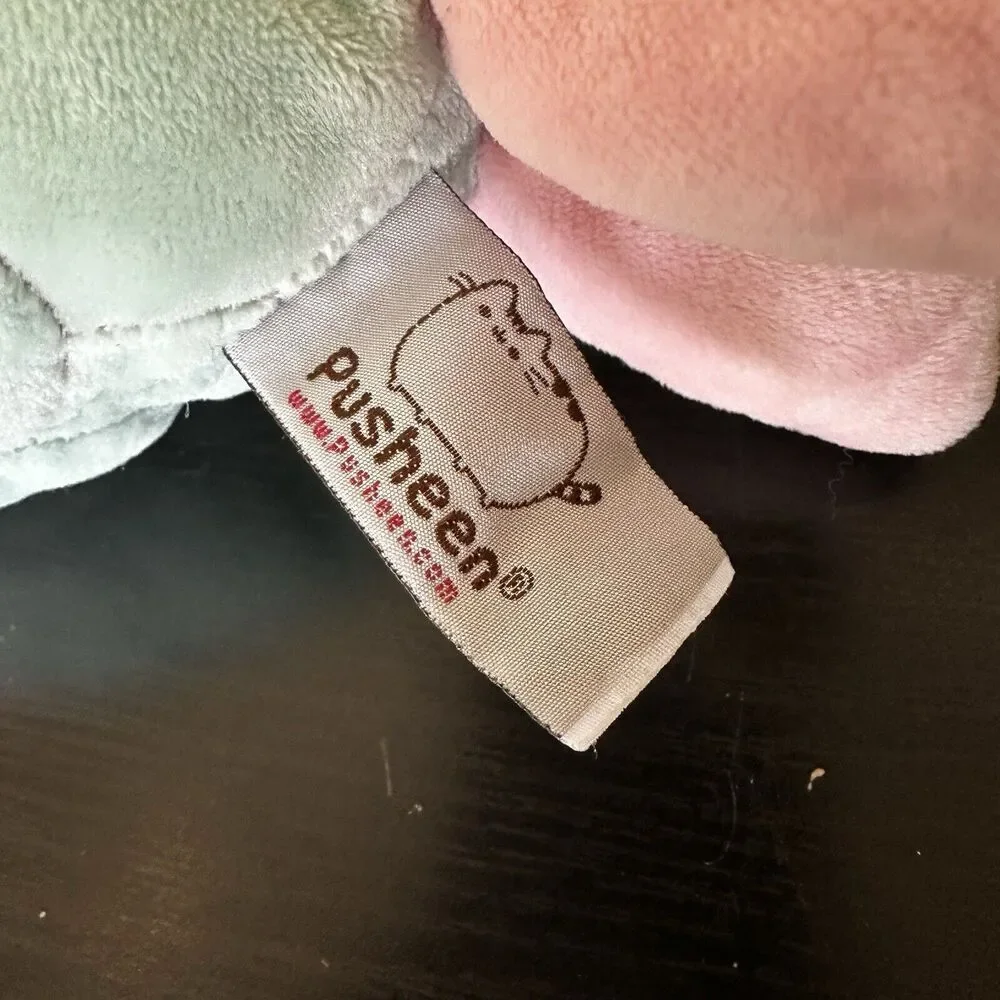 Gund Pusheen Mermaid w/Star Plush‎ Stuffed Animal Cat Green Pink Grey 13”
